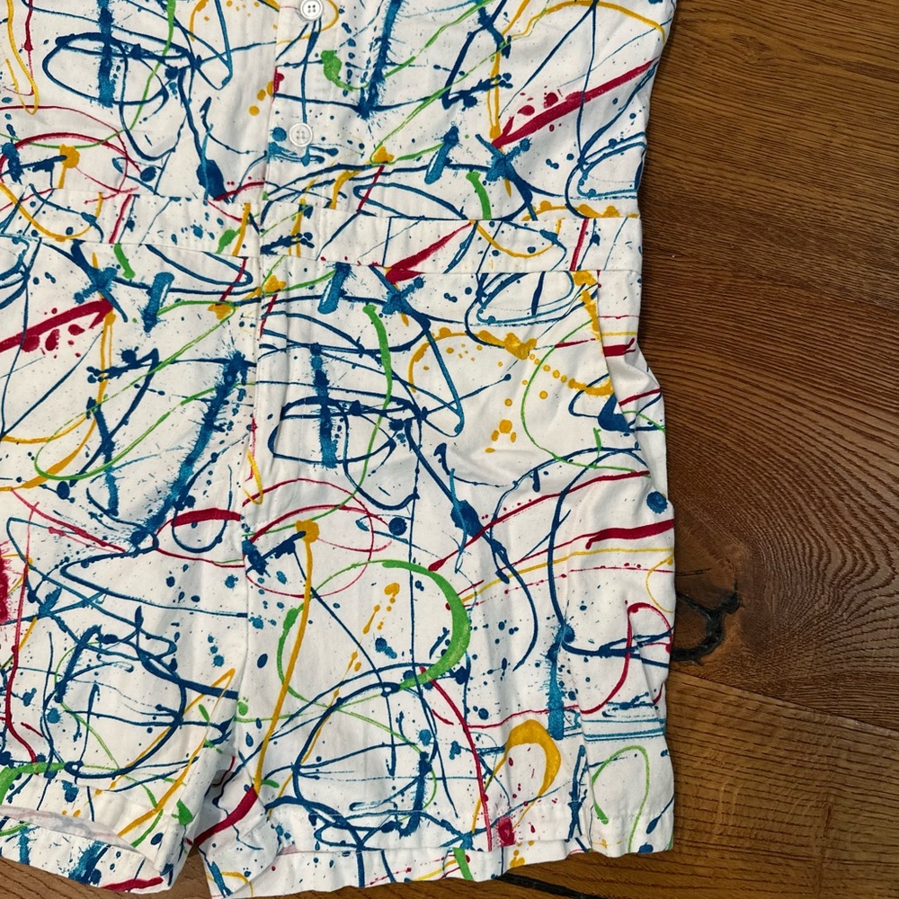 Eclectic Men’s Romper by RompHim | Paint-Splatter - Picture 4 of 10